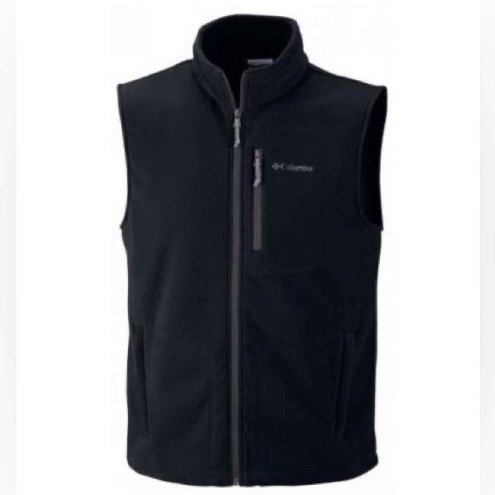 Columbia Black Men’s Outdoor Fleece Vest - Size L